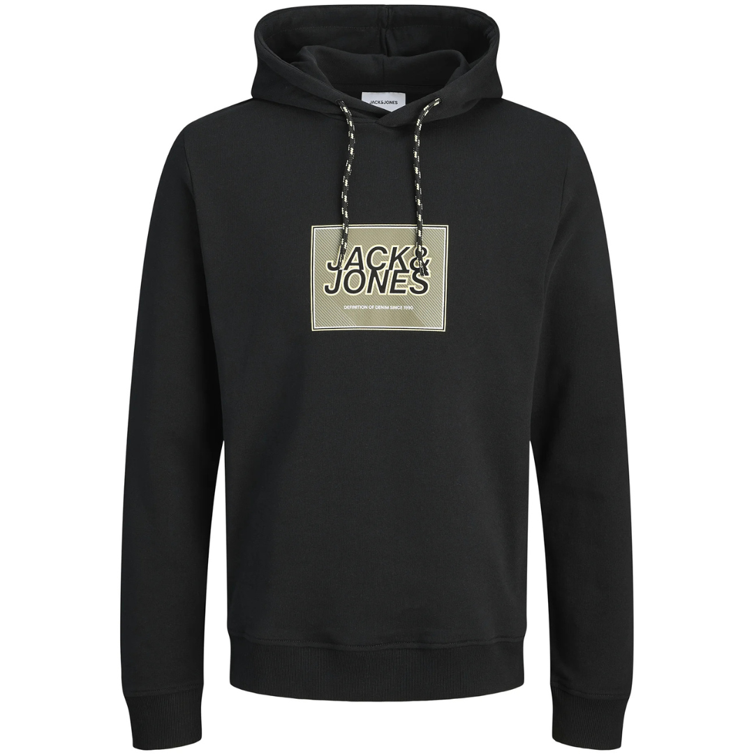 J&J Crni Muški Duks JJRAIN SWEAT HOOD